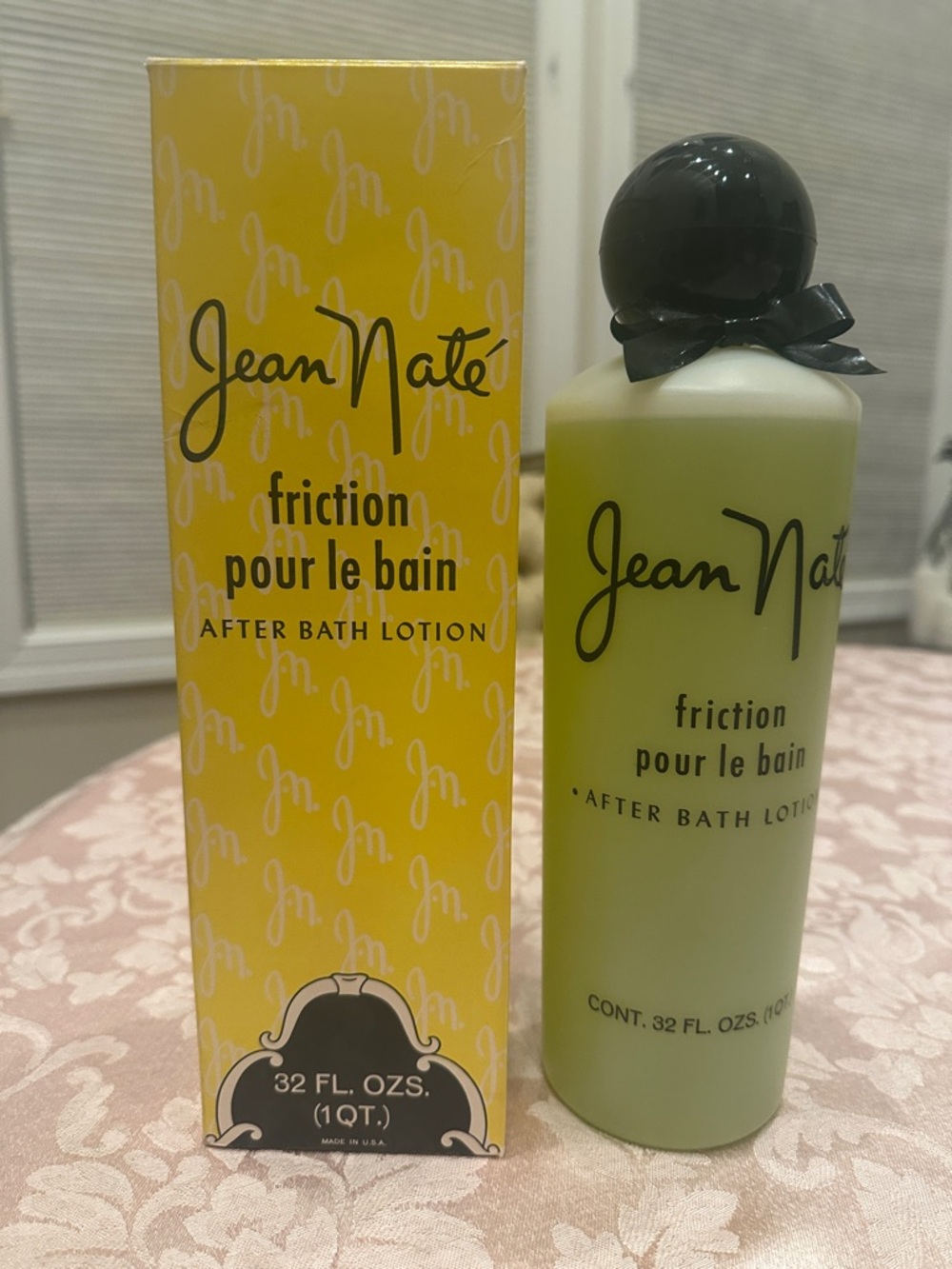 New in Box Vintage Jean Nate Friction Pour Le Bain After Bath Lotion